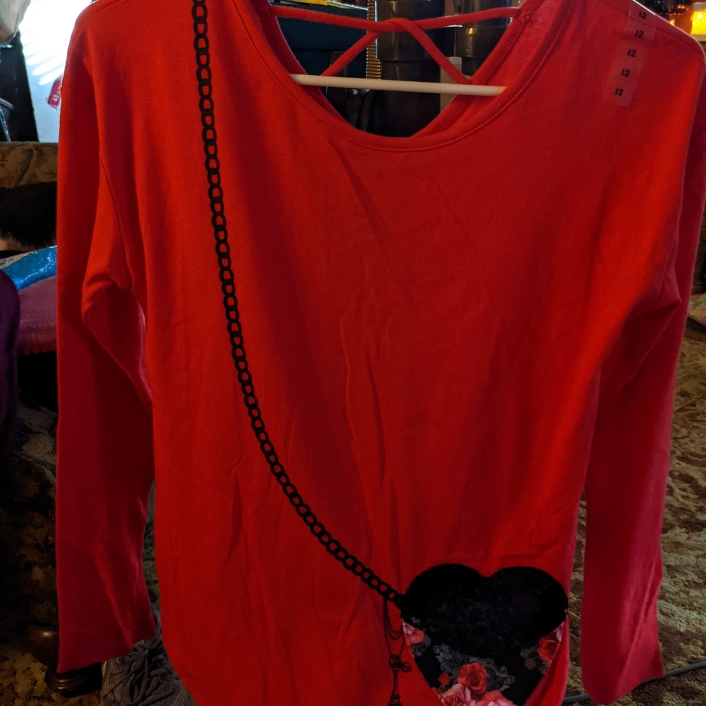 New girls 14/16 Justice top & leggings set